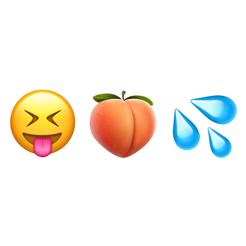 😝🍑💦 Emoji Domain iOS rendering